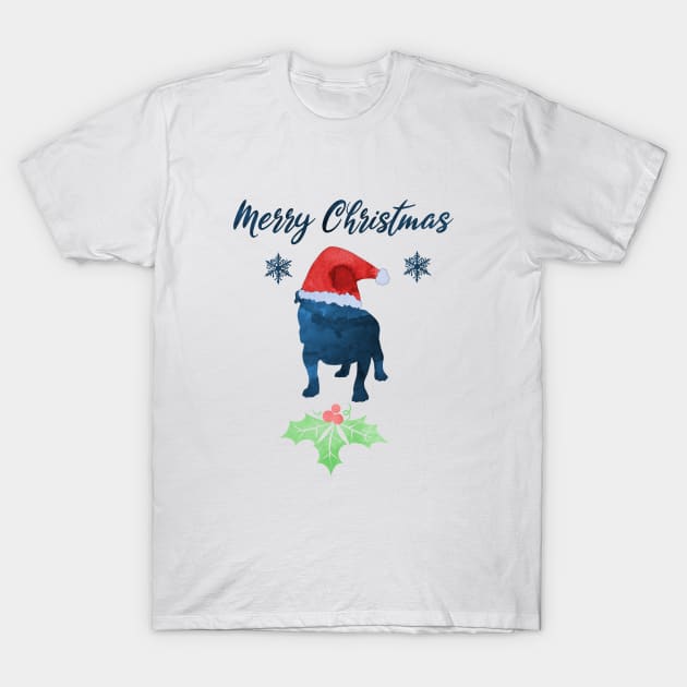 Christmas English Bulldog T-Shirt by TheJollyMarten